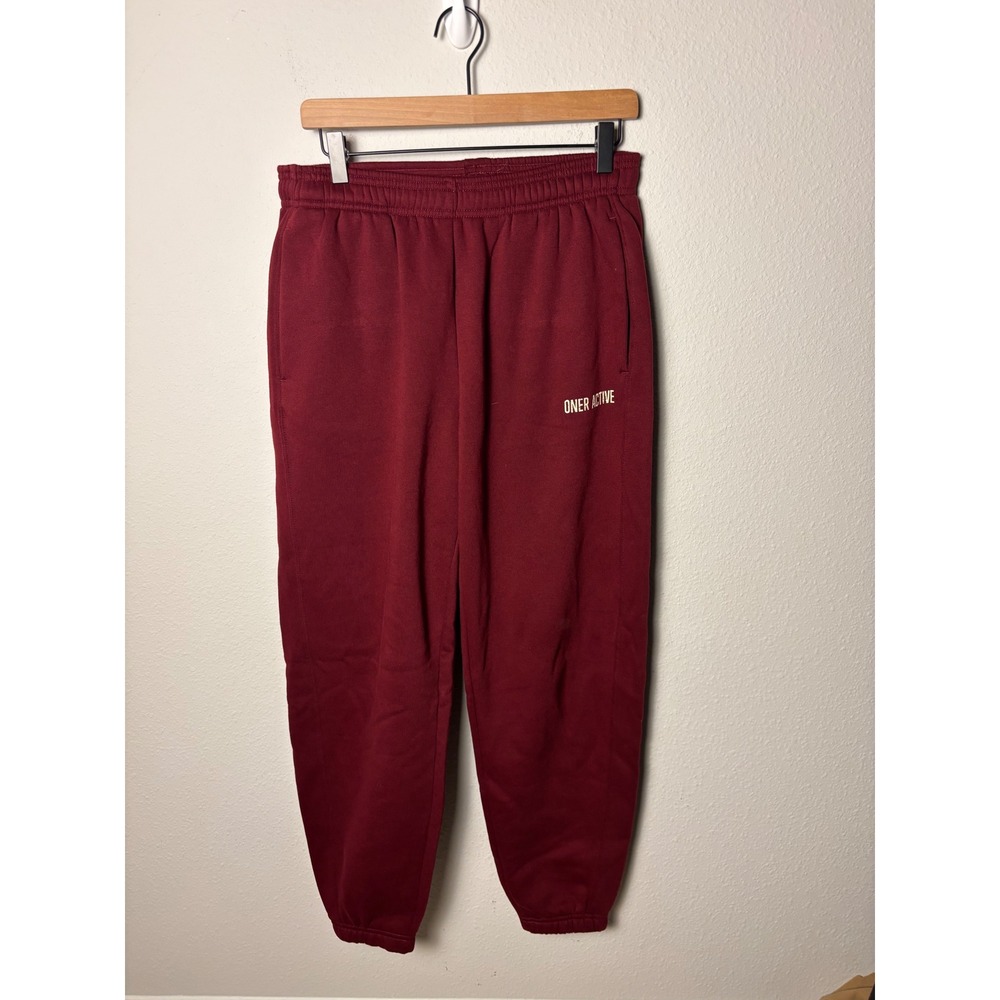 Oner Active Foundations Jogger Burgundy Maroon Sweatpants Womens Size Medium